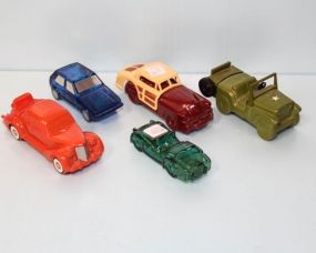 Five Car Avon Bottles