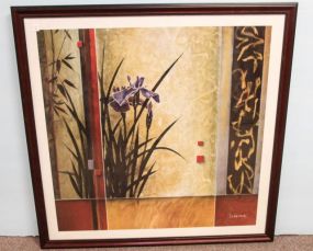 Large Framed Flower Print
