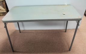 Blue Folding Table