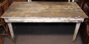 Painted White Primitive Table