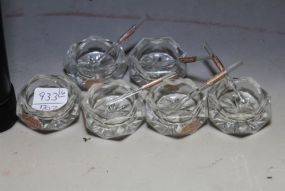 Six Salt Dips & Five Spoons