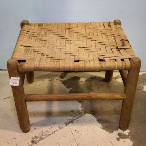 Stool with Rush Top