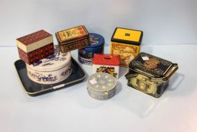 Eight Tin Boxes & Tray