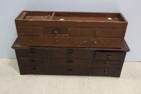 Two Divided Drawer Cabinets