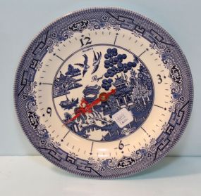 Churchill Blue and White Porcelain Wall Clock