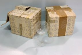 Eight Large Drinking Glasses 