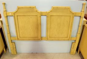 White Bamboo Full Size Headboard