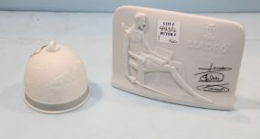 Lladro Winter Bell & Lladro Sign