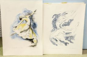 Artist Proof Print "Cry" and Additional Print of Mikhail Baryshnikov by Tina Mackler