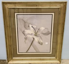 Iris Print in Silver Frame