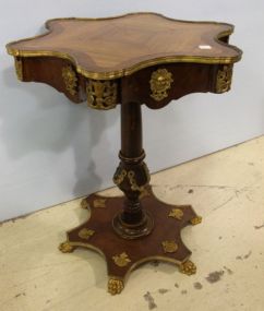 Inlaid Bronze Ormolu Center Table