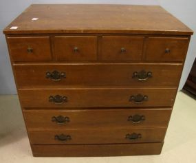 Six Drawer Dark Pine Chest