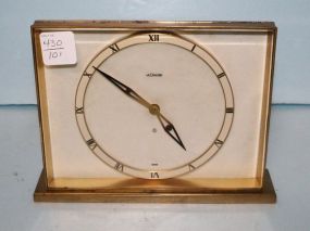 Le Coutre Swiss Brass Frame Clock