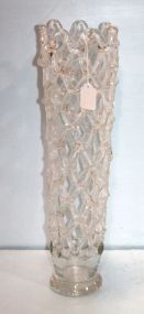 Clear Art Glass Vase