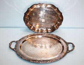 Two Silver plate Trays