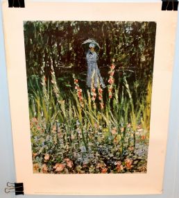 1961 Claude Monet- "Madame Monet in Her Garden" by H.S. Crocker