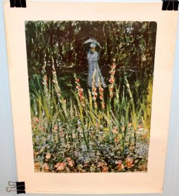 1961 Claude Monet- "Madame Monet in Her Garden" by H.S. Crocker