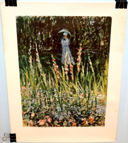 1961 Claude Monet- "Madame Monet in Her Garden" by H.S. Crocker