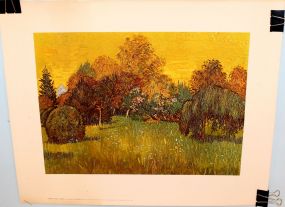 Four Vincent Van Gogh 1962 " Sunny Mid Arles" Chicago Institute Lithographs