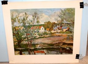 Three Lithograph Prints by Paul Cezanne "Dans La Valle Deloise"