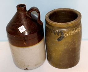 Crock Jug & George Miller VA Crock