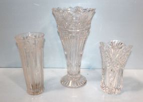 Three Glass Vases