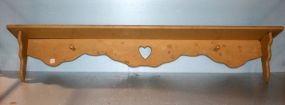 Wall Shelf with Heart Design