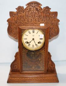 Oak Waterbury Kitchen Clock