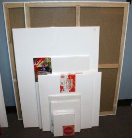 Ten Various Size Canvas