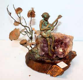 Unusual Art Decoration "Guitar Player"