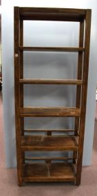 Six Shelf Open Bookcase