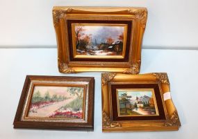 Three Small Oil Paintings