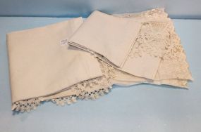 5 Pieces Old Crochet Linens