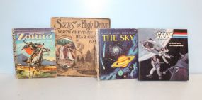 Vintage Little Golden Books and "Scenes on the High Dive" 1907 book