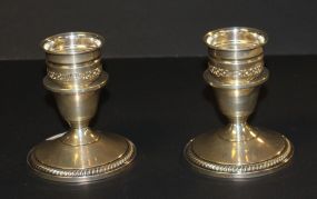 Pair Fisher Sterling Weighted Candlesticks