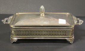 Sheffield Silver Company Casserole with Glass Insert