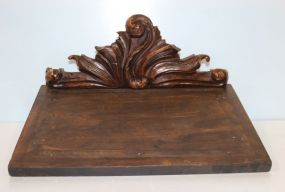 Clock Shelf with Carving