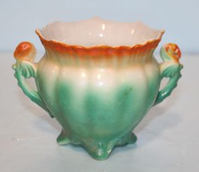 Made in Czechoslovakia Sugar Bowl with Handles