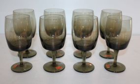 Set of Eight Reizart Gorham Accent Green Glasses