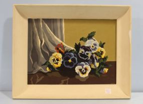 1960 Painting of Pansies