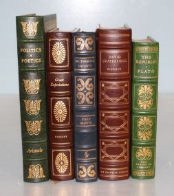 "The Republic Plato", "David Copperfield" by Charles Dickens, "Wuthering Heights" by Emily Bronte, "Great Expectations" by Emily Dickens, "Politics Poetics" by Aristotle