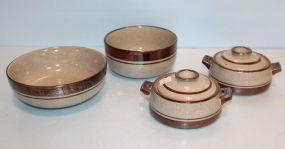 Four Pottery Bowls