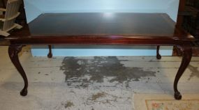 Chippendale Style Dining Table with Three Skirted Leaves