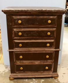Five Drawer Painted Chest