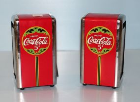 Two Coca-Cola Napkin Despensers