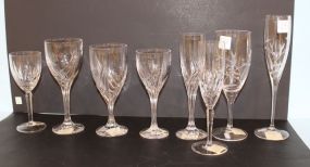 Eight Various Size Lenox Glasses