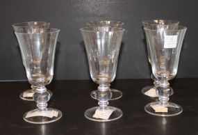 Set of Six Casafina Optic Wine Glasses