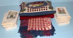 Pillow, Tablerunner, Placemats, Kitchen Towels