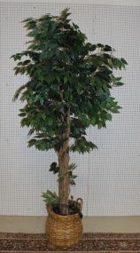Artifical Tree in Wicker Holder