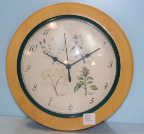 Spartus Wall Clock, Coffee Mill, Knife Sharpener, Placemats, Bowls